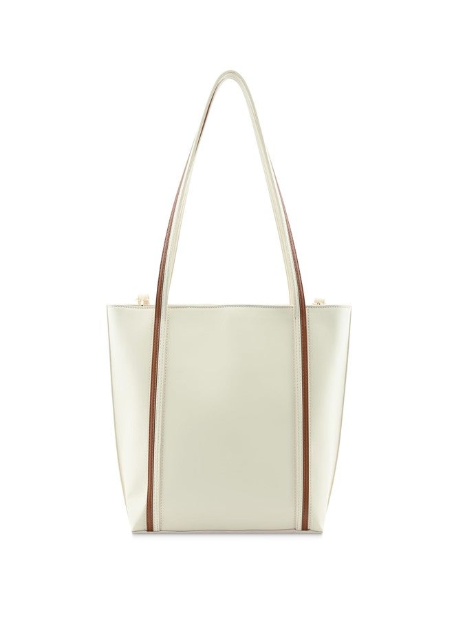 Fastrack Everyday Essential Laptop Tote | Faux-Leather Women's Handbags | Laptop Compatible | Comes with a Key-Leash| Ladies Purse Handbag | Tote for Casual Carry - Image 4